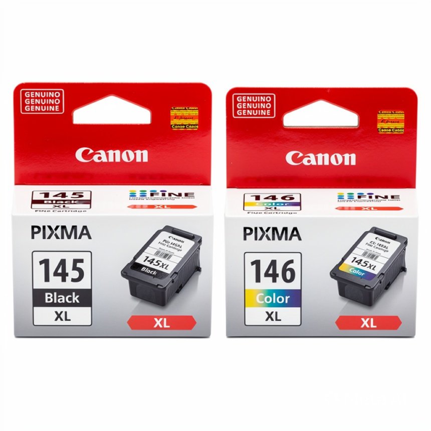Pack Tintas Canon PG-145XL Negra + CL-146XL Tricolor Original para PIXMA MG2410 MG2510 MG2910 MG3010