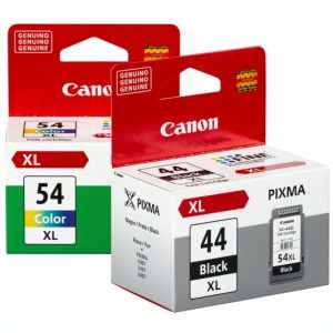 Pack Tintas Canon PG-44XL Negra + CL-54XL Tricolor Original para PIXMA E401 E461 E471 E481