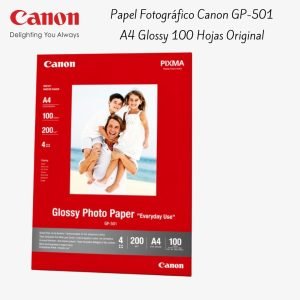 Papel Fotográfico Canon GP-501 A4 Glossy Original 100 Hojas