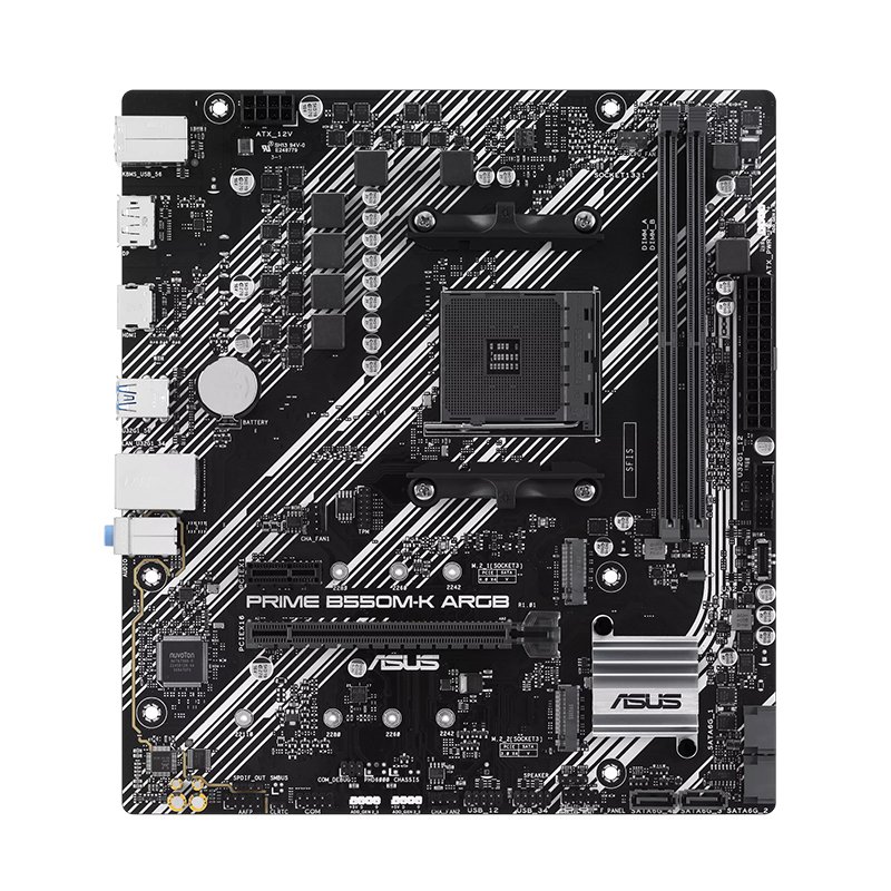 Motherboard Asus PRIME B550M-K ARGB, Chipset AMD B550, Socket AMD AM4, mATX