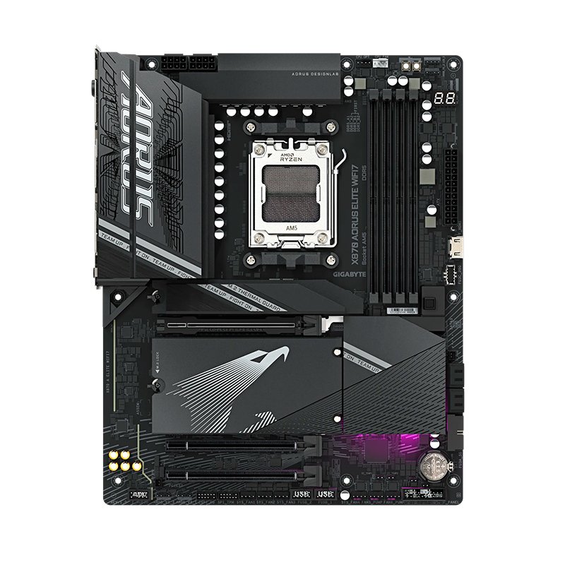 Motherboard GIGABYTE X870 AORUS ELITE WIFI7, Chipset AMD X870, Socket AMD AM5, ATX