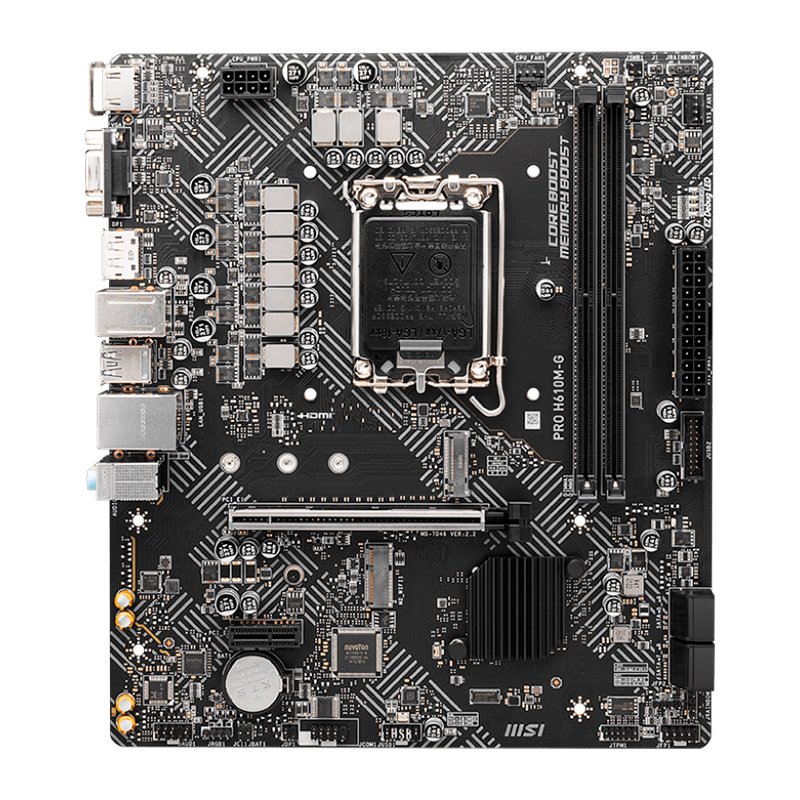 Motherboard MSI PRO H610M-G,Chipset Intel H610, LGA1700, mATX
