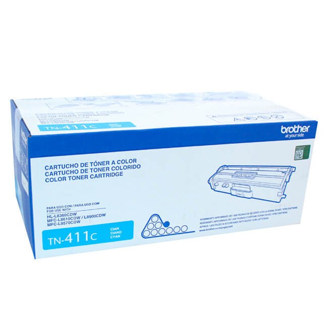 Toner Brother TN-411C Cyan Al Mejor Precio Original Toner Brother TN-411C Cyan Al Mejor Precio Original
